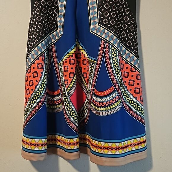 Flying Tomato multicolor bold pattern  mini dress  Large - Picture 7 of 7